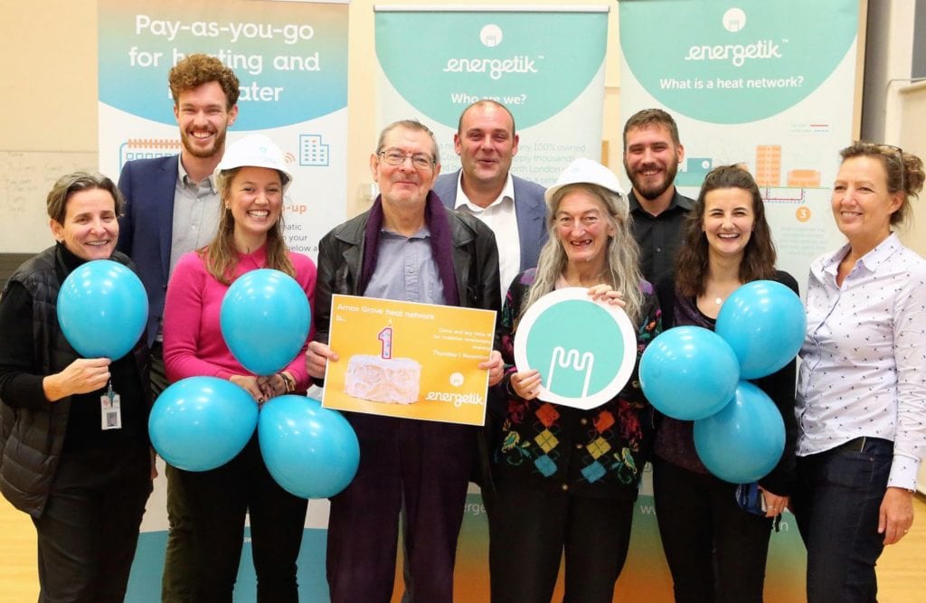 Anniversary event for Arnos Grove customers - with signs and balloons