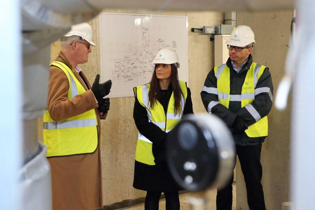 Enfield Councils Leader and Chief Executive visiting Energetiks Arnos Grove energy centre